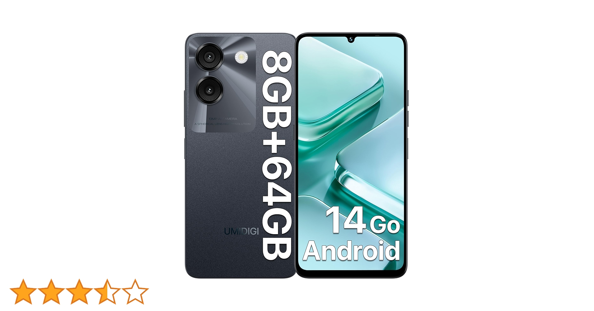 UMIDIGI G9A 8GB RAM 64GB ROM ブラック　SIMフリー Amazon | UMIDIGI G9A simフリー スマホ 本体 8GBRAM+64GB/1TB